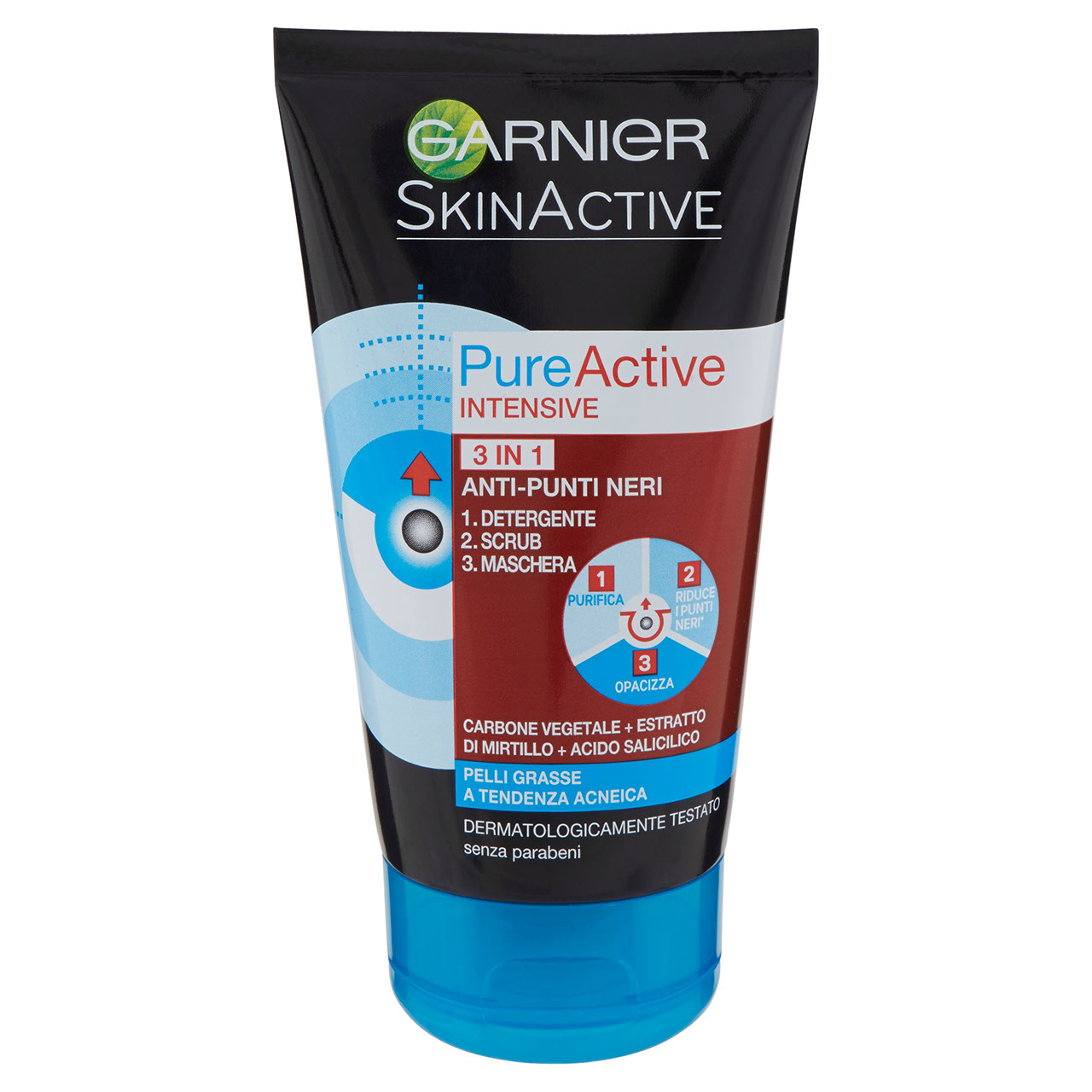 Garnier PureActive Intense - 3in1 anti-punti neri - 150 ml