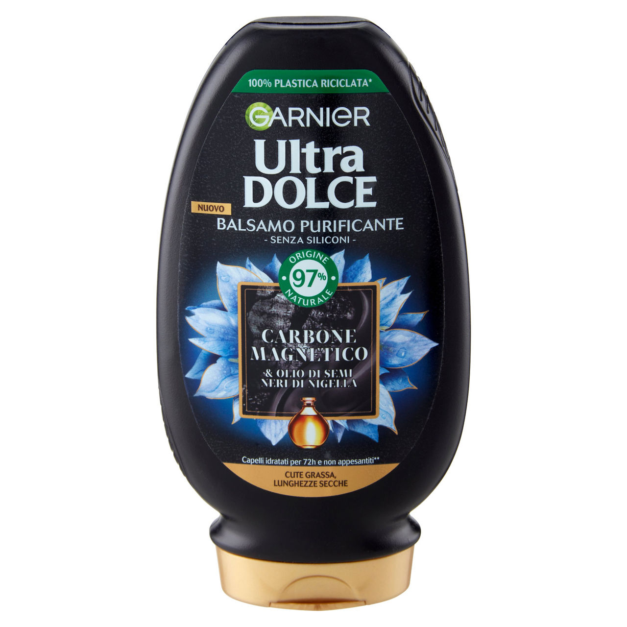 Garnier Ultra Dolce Balsamo Purificante e Idratante Carbone Magnetico, 200 ml