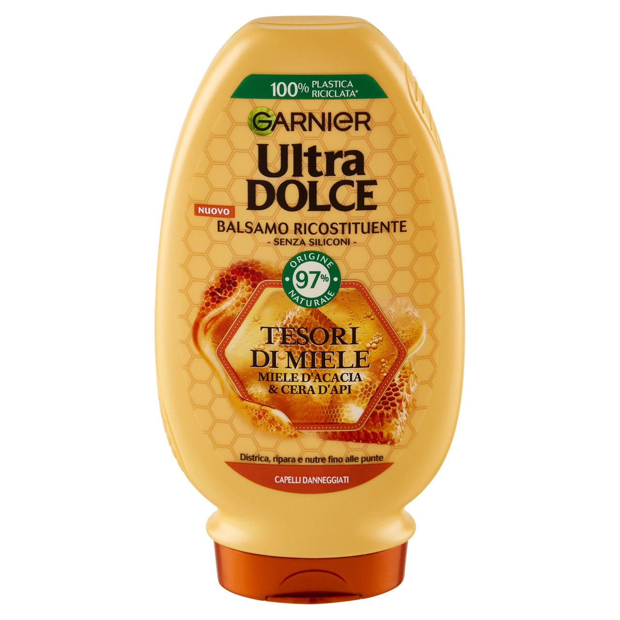 Garnier Ultra Dolce Balsamo Tesori di Miele con Pappa reale, rinforza i capelli fragili 200 ml