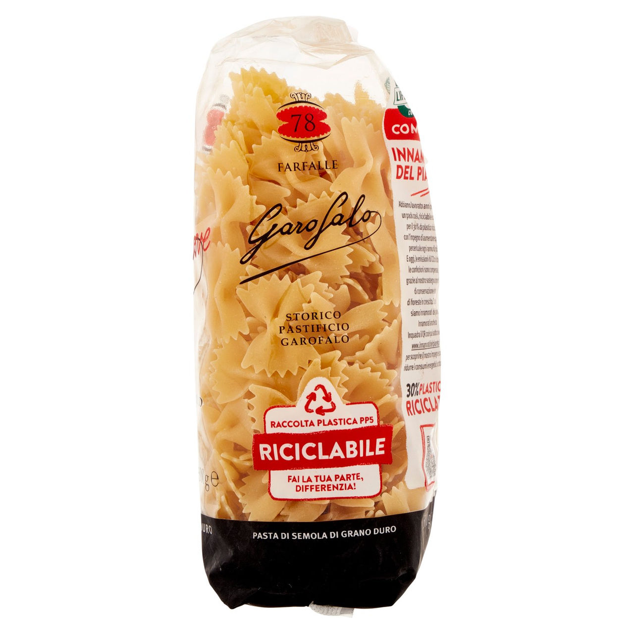 Garofalo Farfalle 78 Pasta di Semola di Grano Duro 500 g