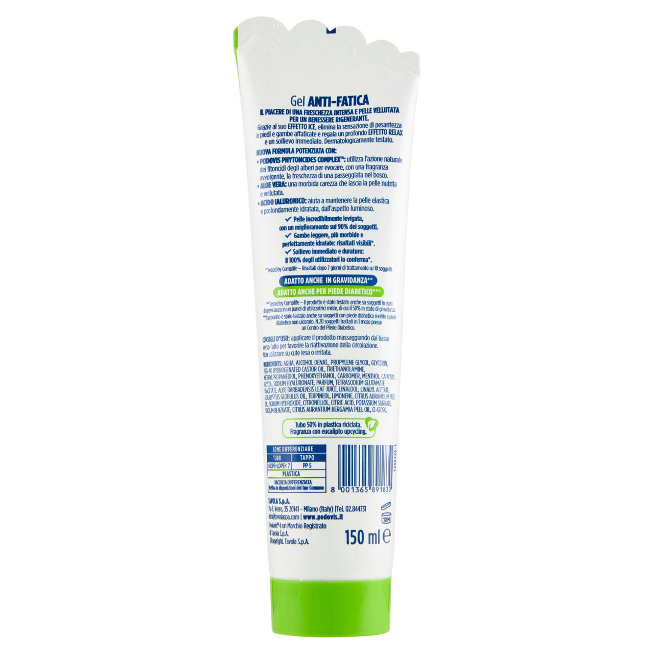Gel anti-fatica Podovis  150 ml