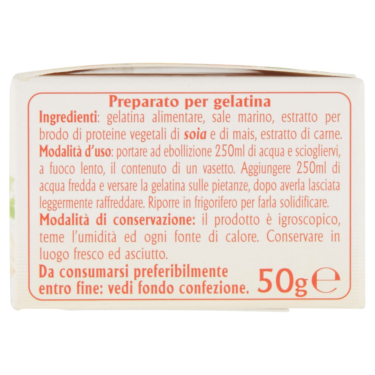 gelatina alimentare bauer 50g