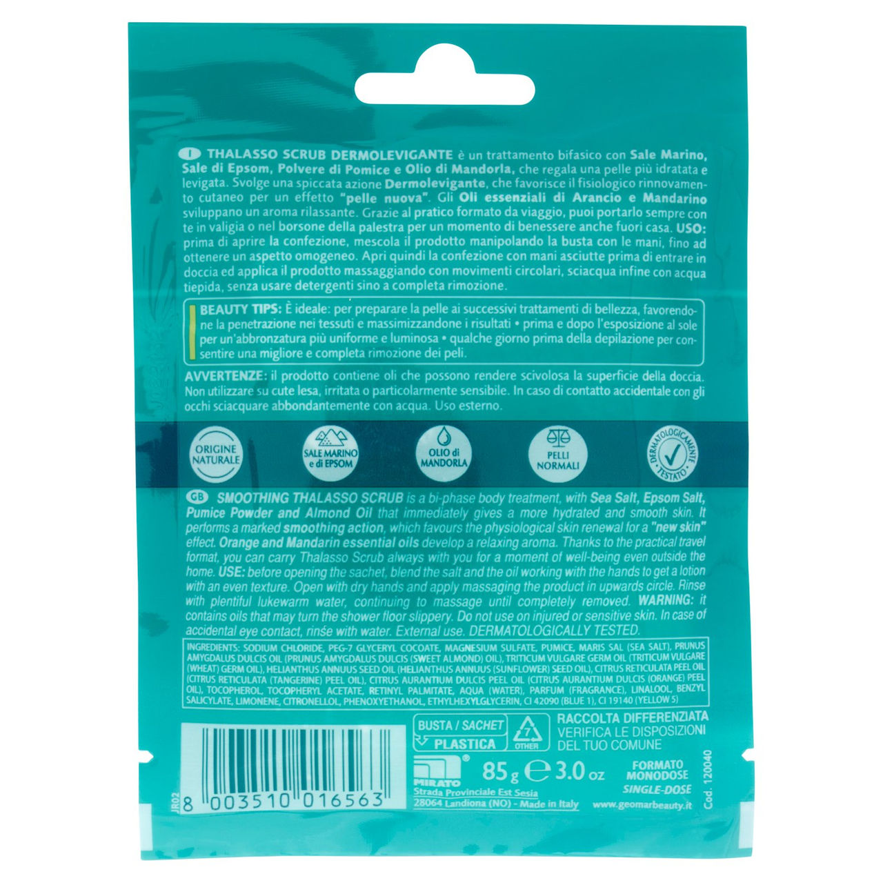 Geomar Thalasso Scrub Dermolevigante 85 g
