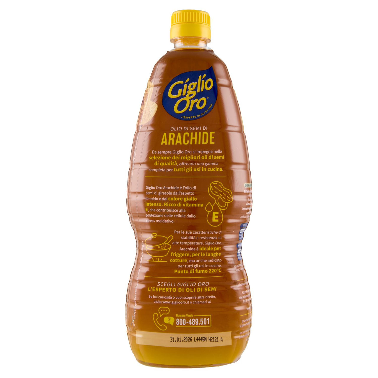 Giglio Oro Olio di Semi di Arachide 1 L