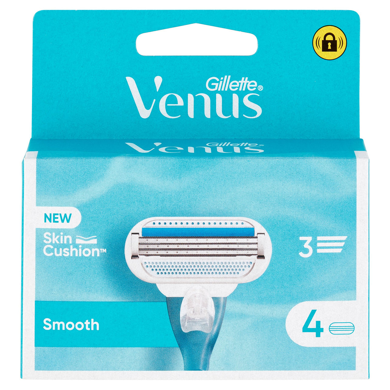 Gillette Venus Lamette Rasoi Donna Smooth per Rasoio a 3 Lame, Confezione da 4