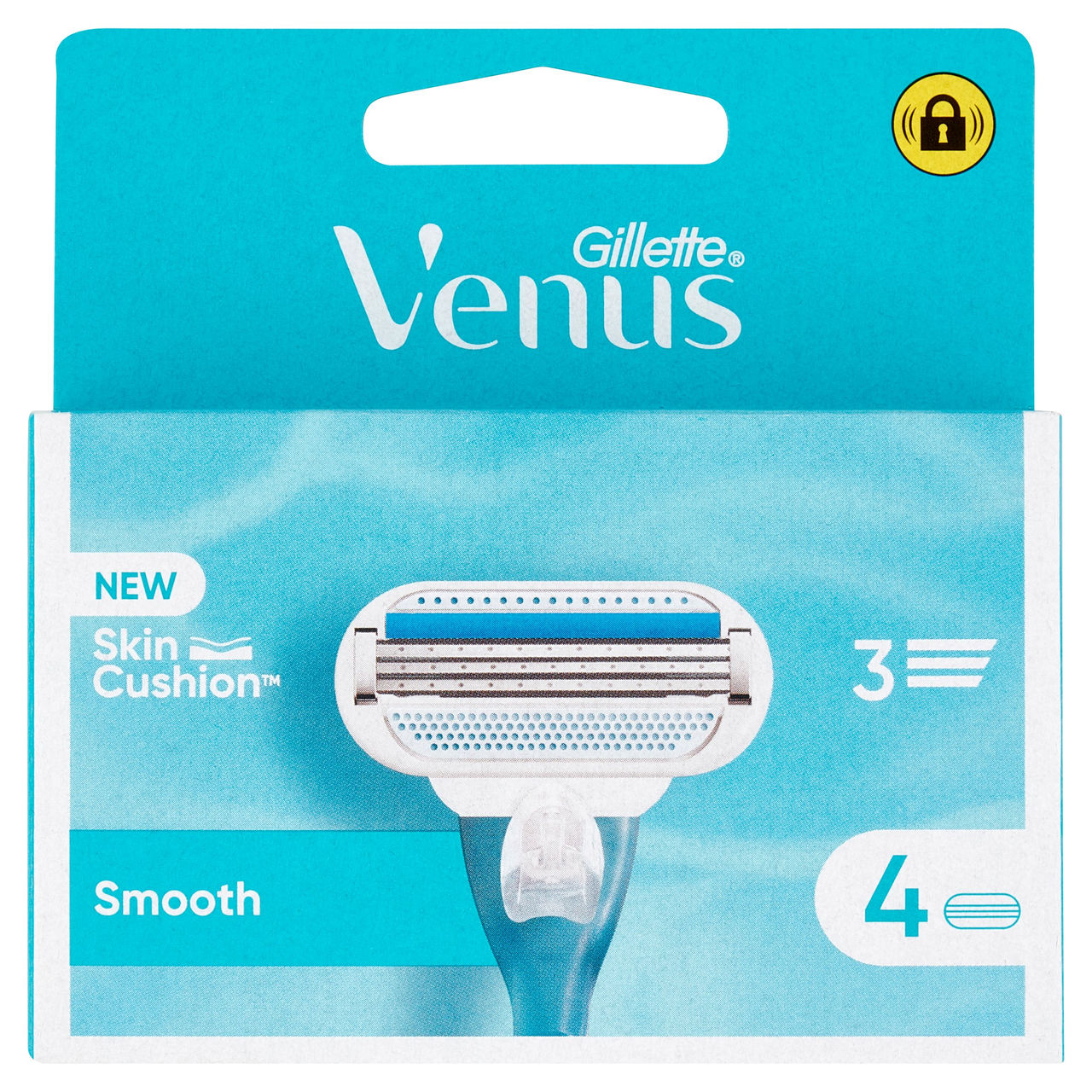 Gillette Venus Lamette Rasoi Donna Smooth per Rasoio a 3 Lame, Confezione da 4