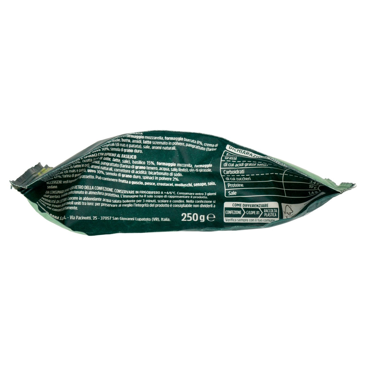 Giovanni Rana Duetto Burrata & Basilico 250 g