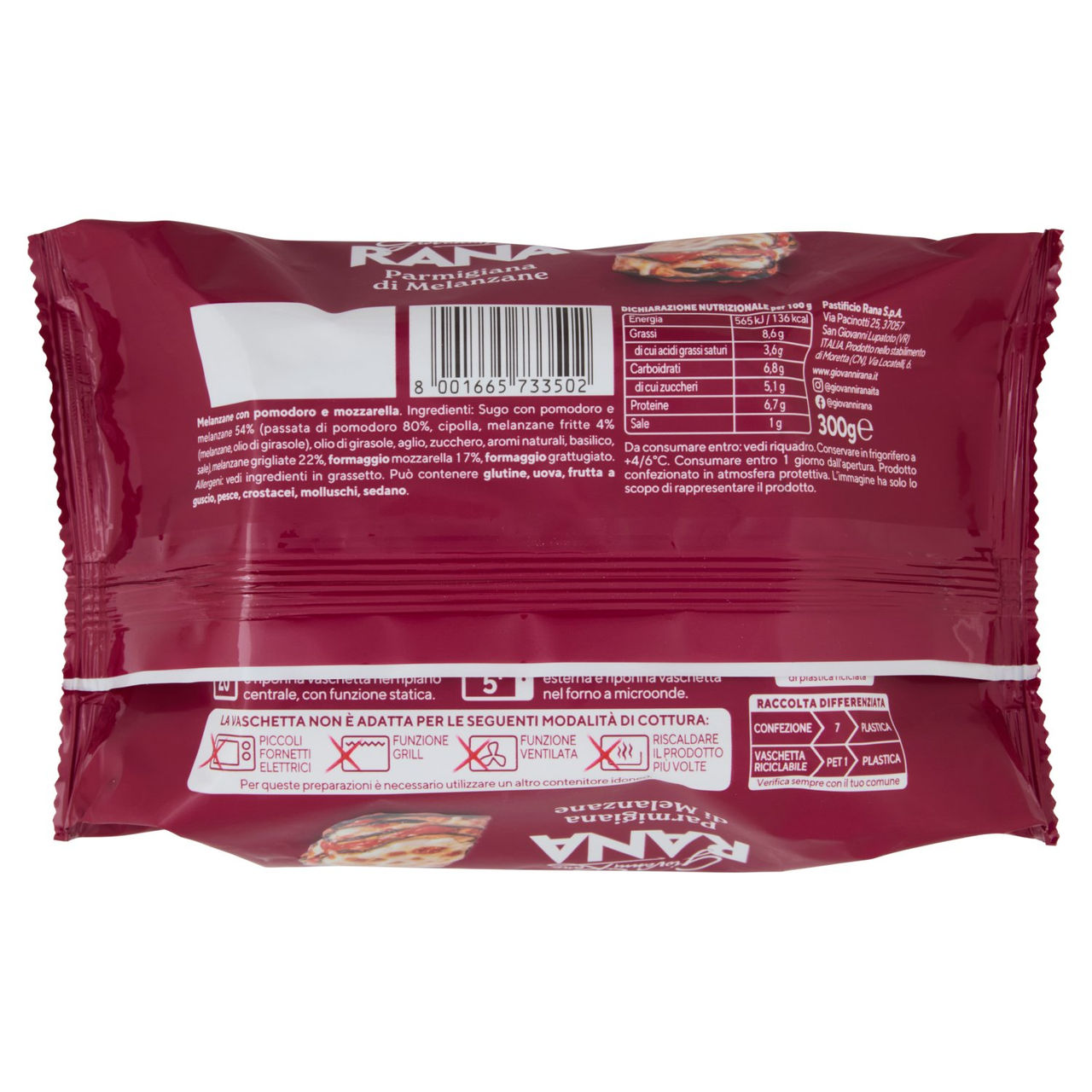 Giovanni Rana Parmigiana di Melanzane 300 g