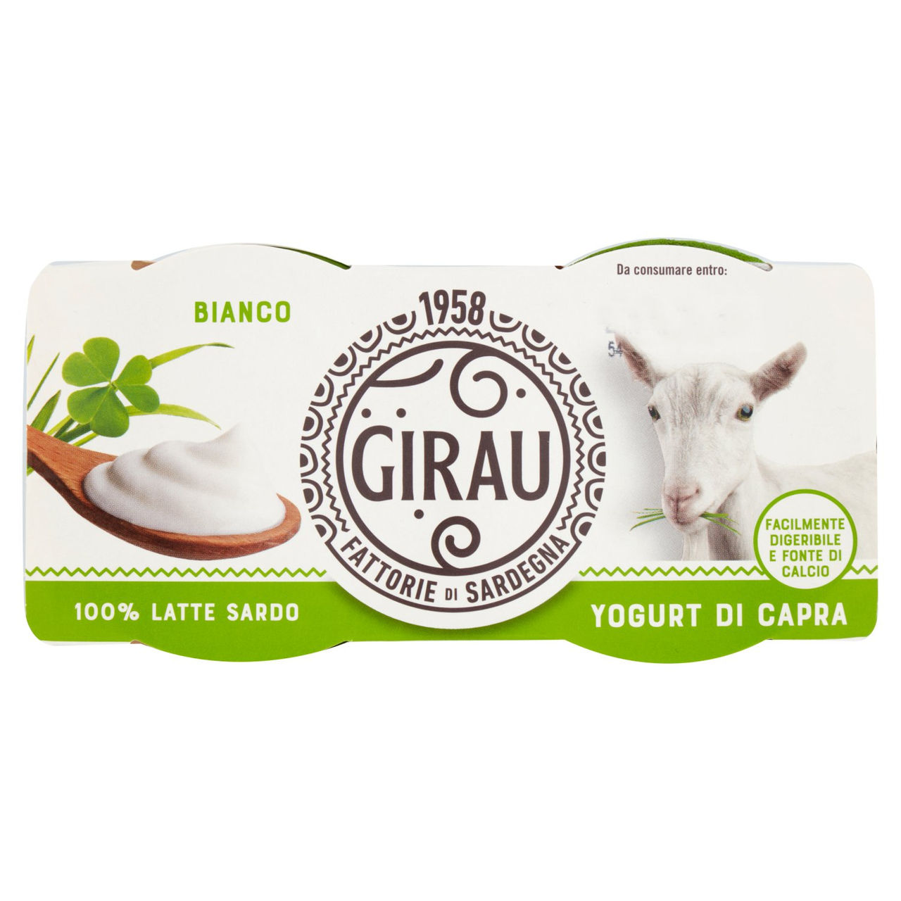 Girau Yogurt di Capra Bianco 2 x 125 g