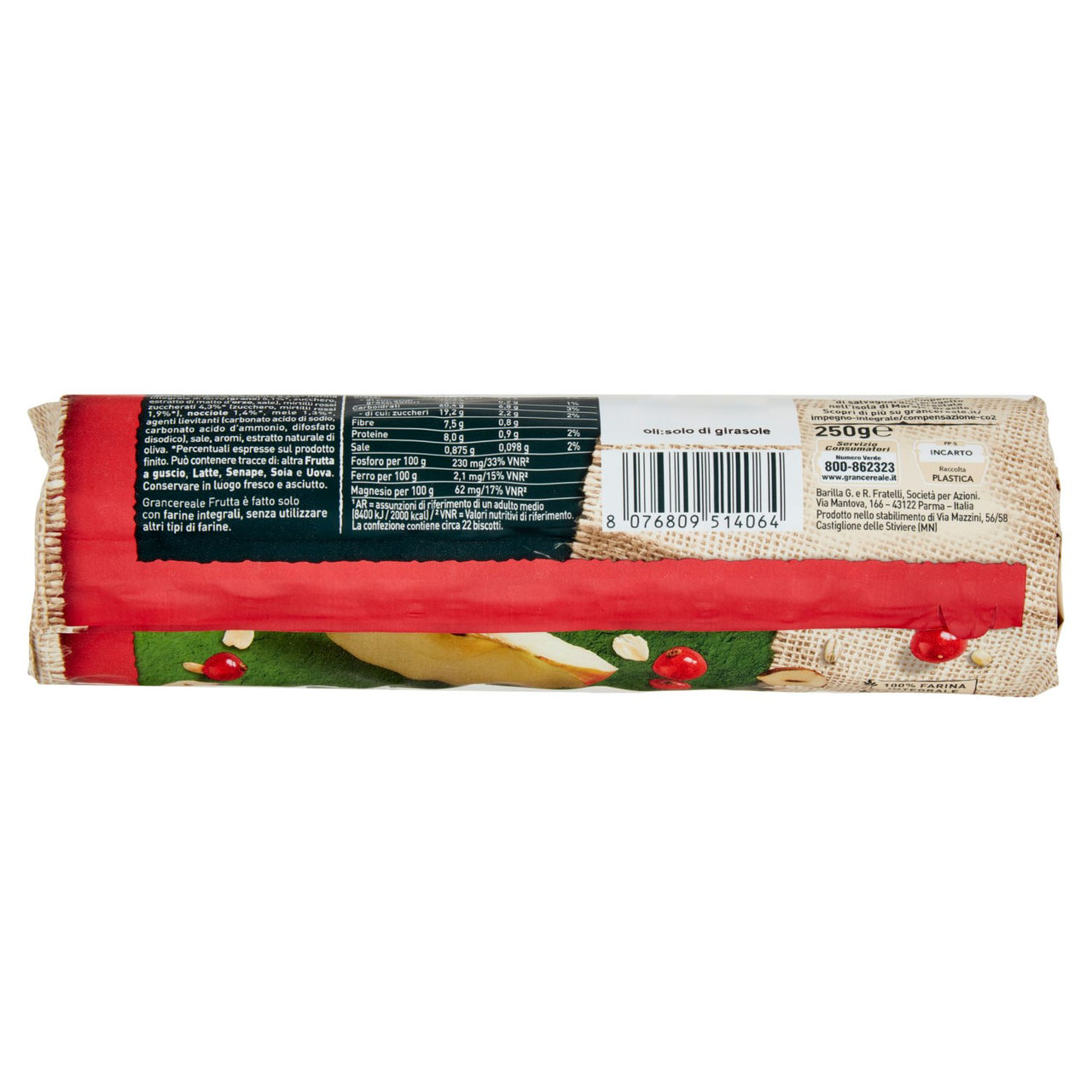 Gran Cereale Frutta Tubo 250g in vendita online