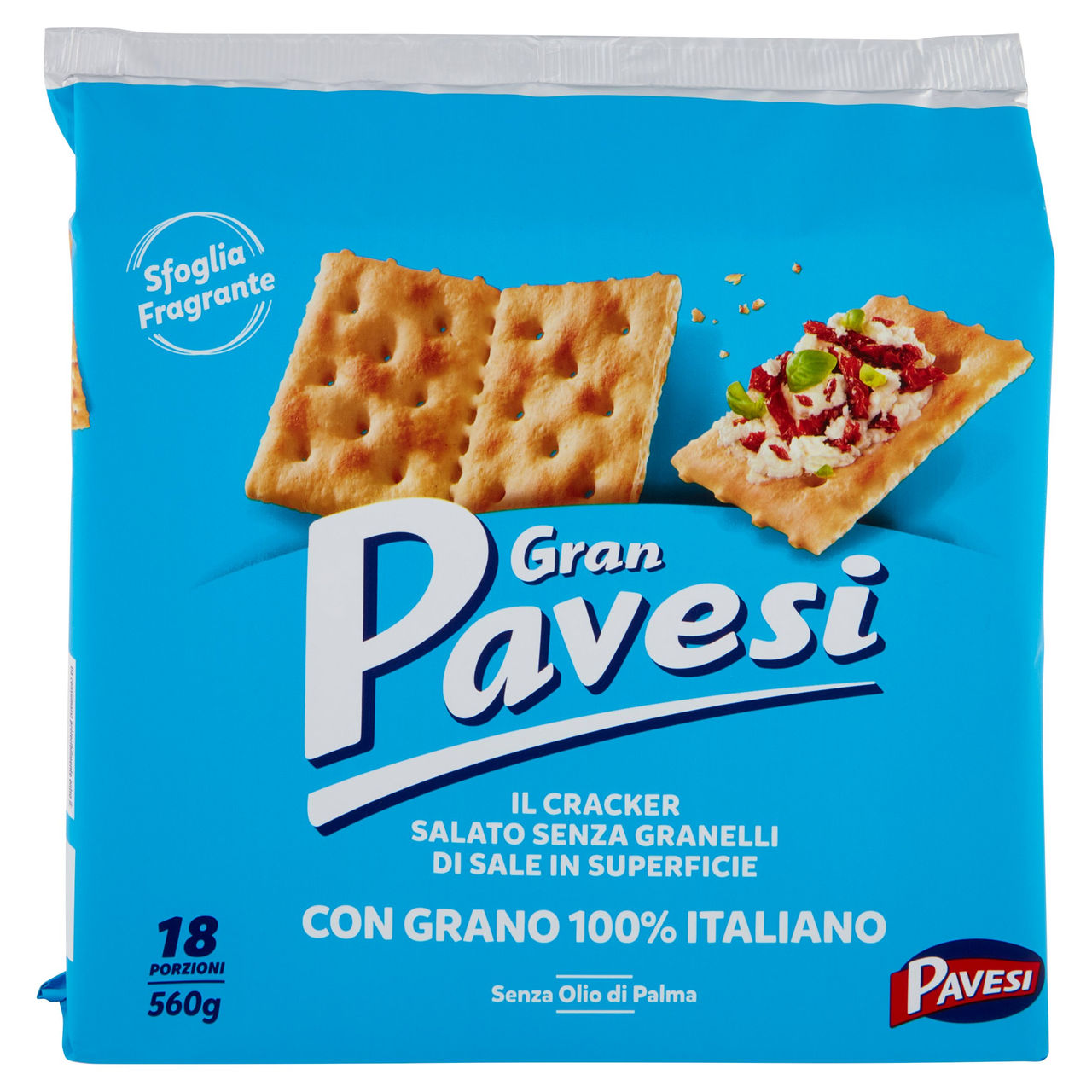 Gran Pavesi Cracker Salato Senza Granelli di Sale