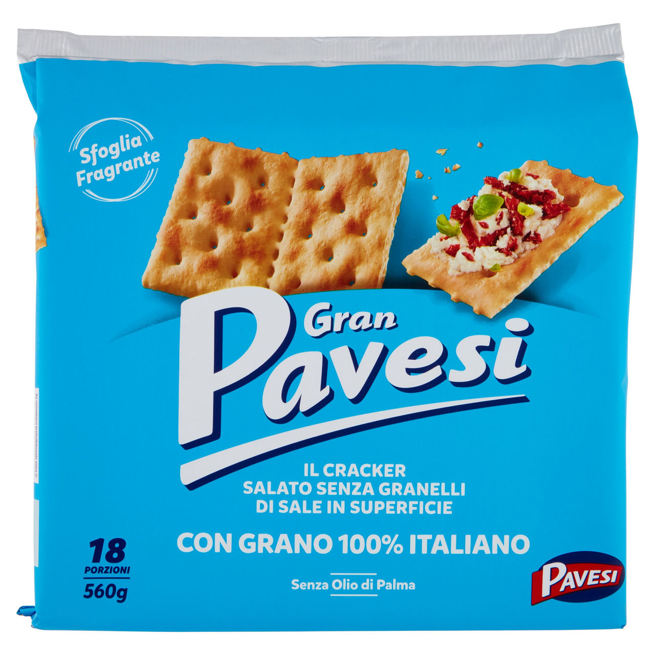 Gran Pavesi Cracker Salato Senza Granelli di Sale