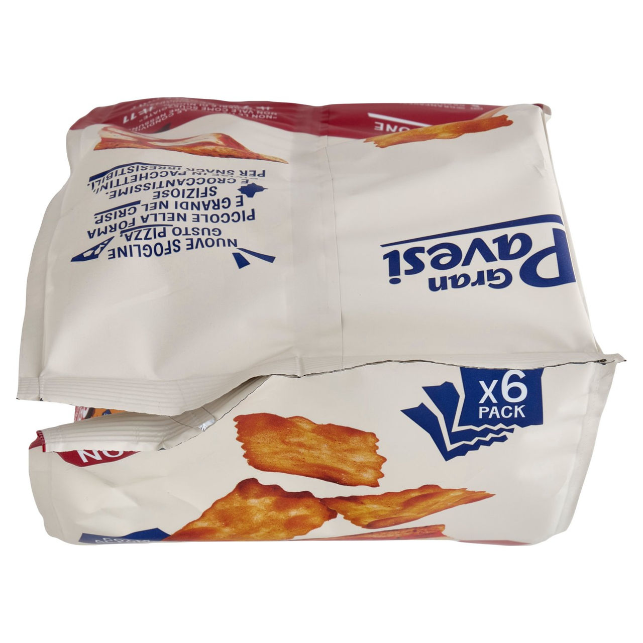 Gran Pavesi Sfogline Gusto Pizza Snack Cotte al Forno 6 Pacchetti 180g