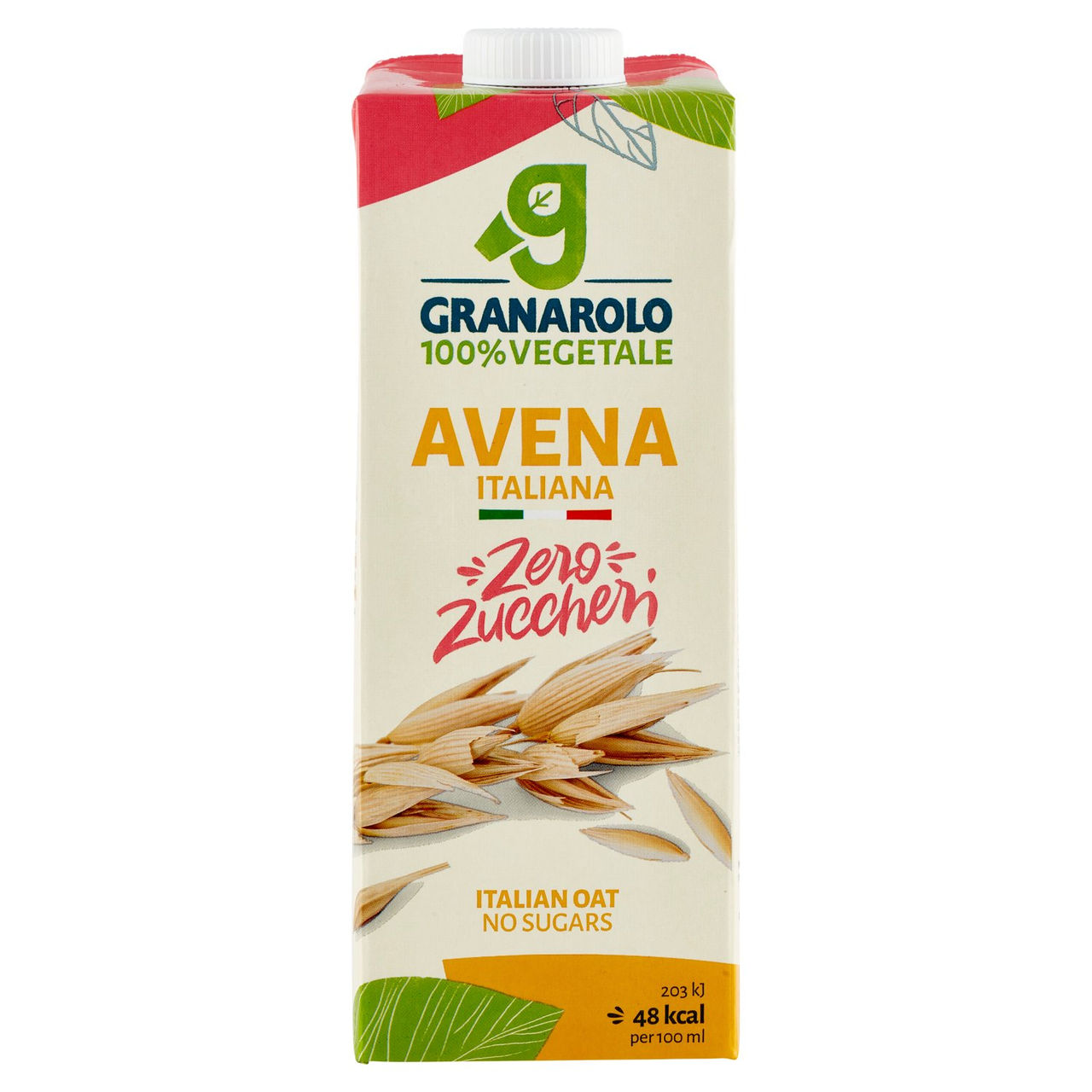 Granarolo 100% Vegetale Avena Italiana Zero Zuccheri 1000 ml