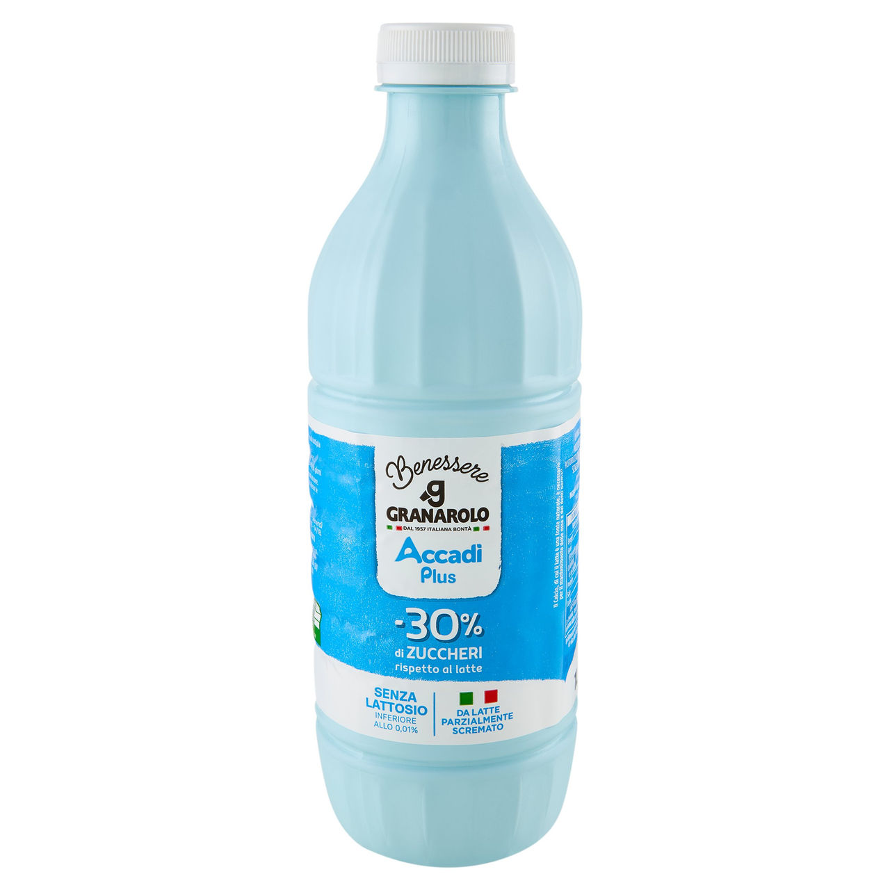 Granarolo Benessere Accadì Plus -30% di Zuccheri Senza Lattosio da Latte Parzialmente Scremato 1 L