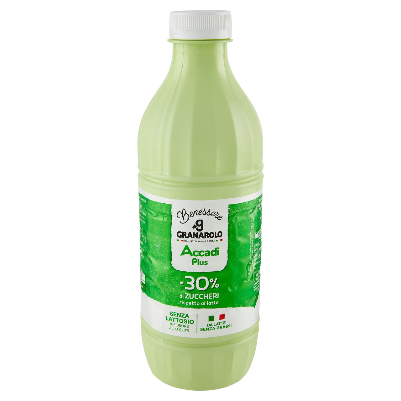 Granarolo Benessere Accadì Plus -30% di Zuccheri Senza Lattosio da Latte Senza Grassi 1 L