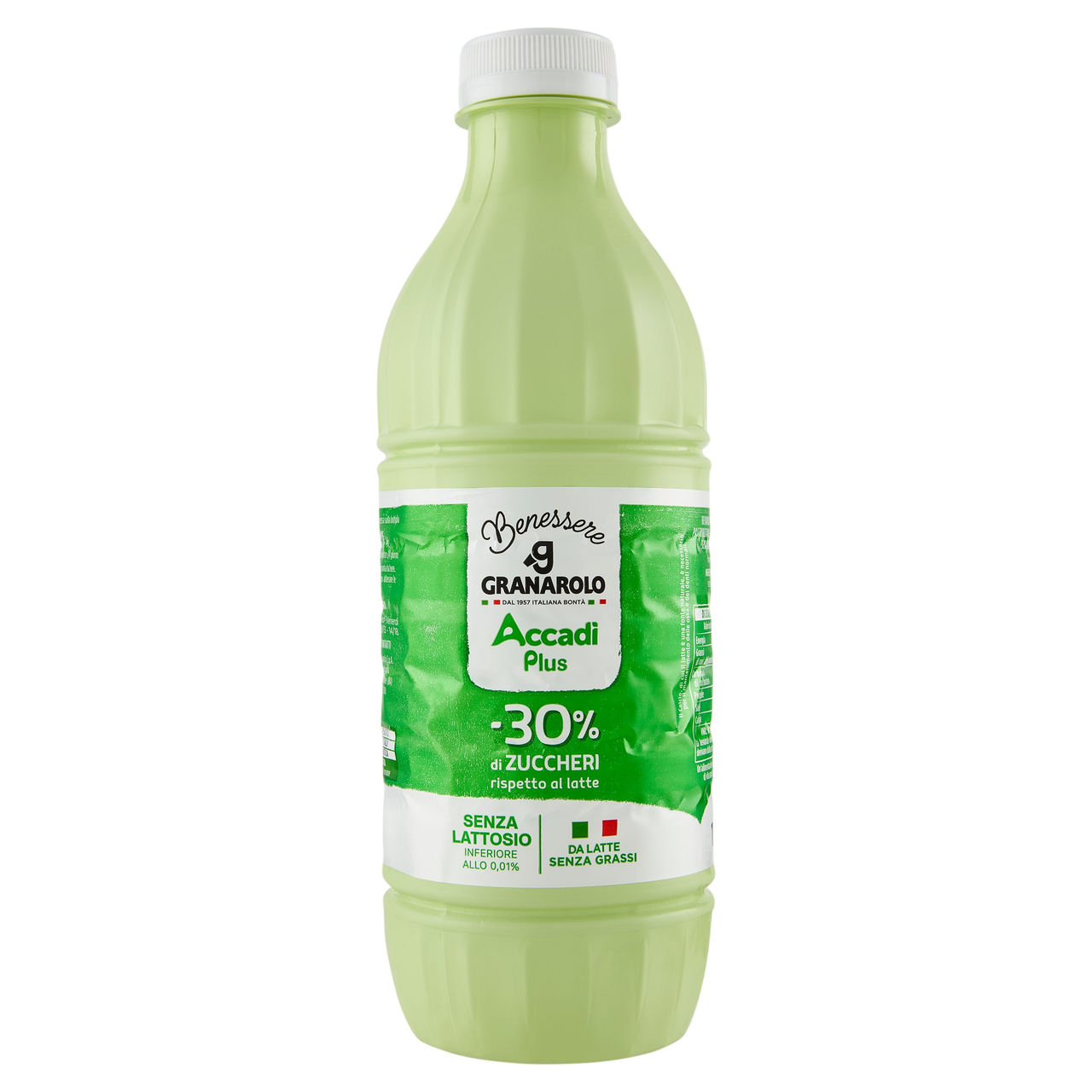 Granarolo Benessere Accadì Plus -30% di Zuccheri Senza Lattosio da Latte Senza Grassi 1 L