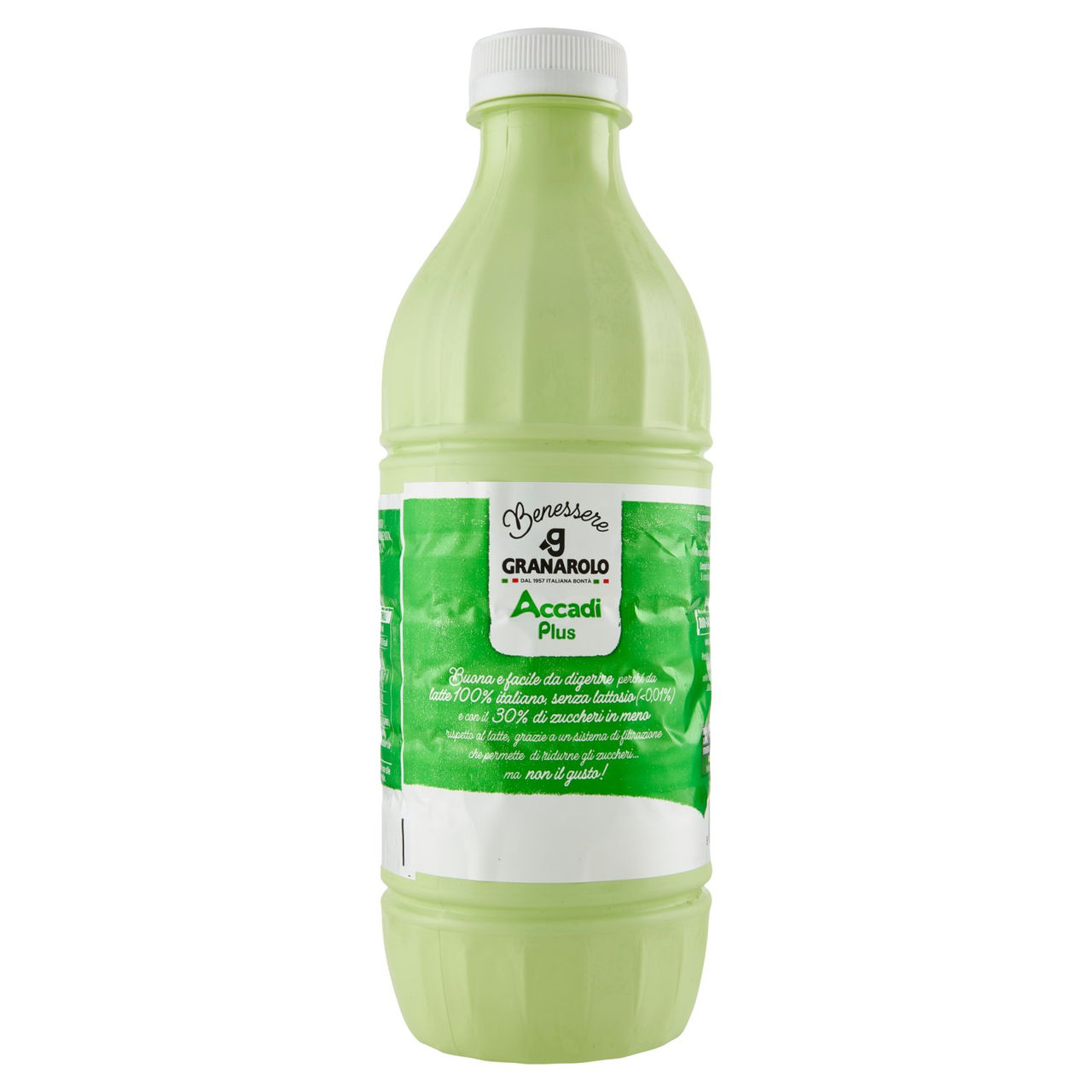 Granarolo Benessere Accadì Plus -30% di Zuccheri Senza Lattosio da Latte Senza Grassi 1 L