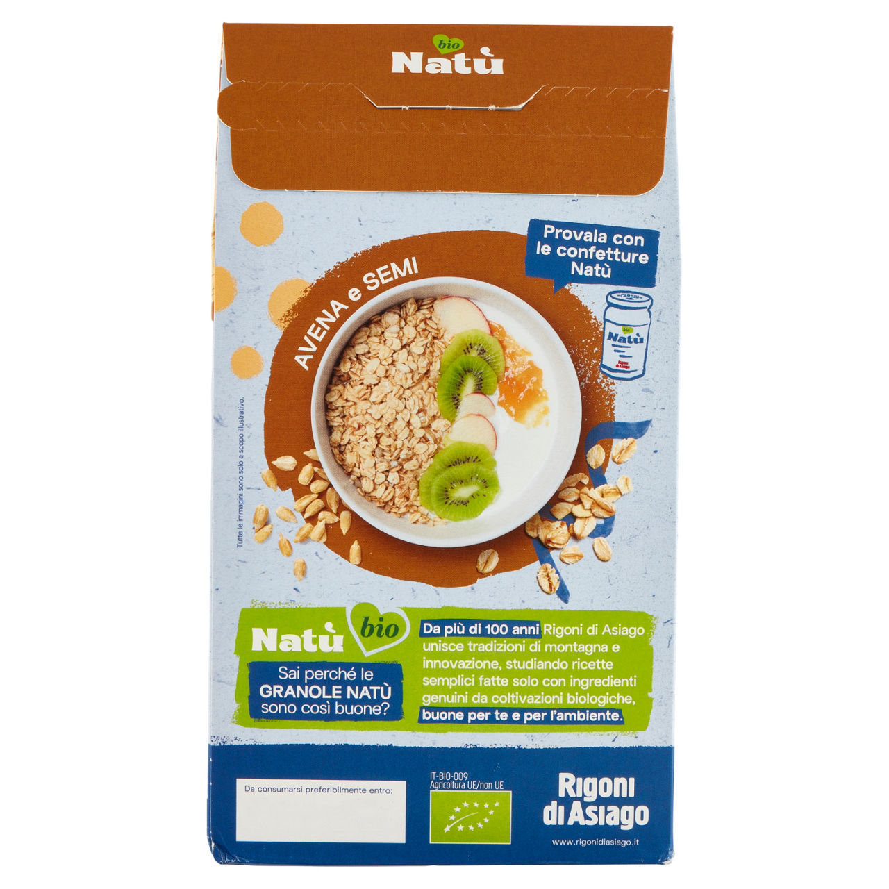 Granola Natù avena e semi 250 g
