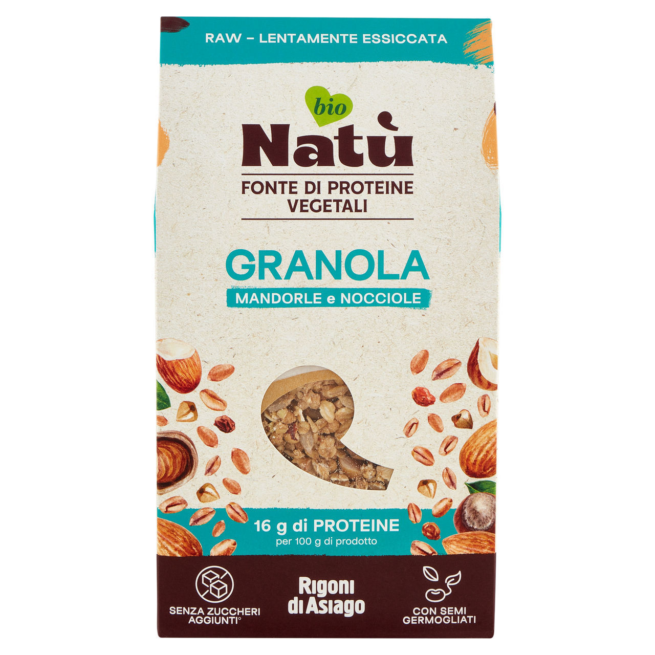 Granola Natu' Proteica Mandorle e Nocciole 250 g