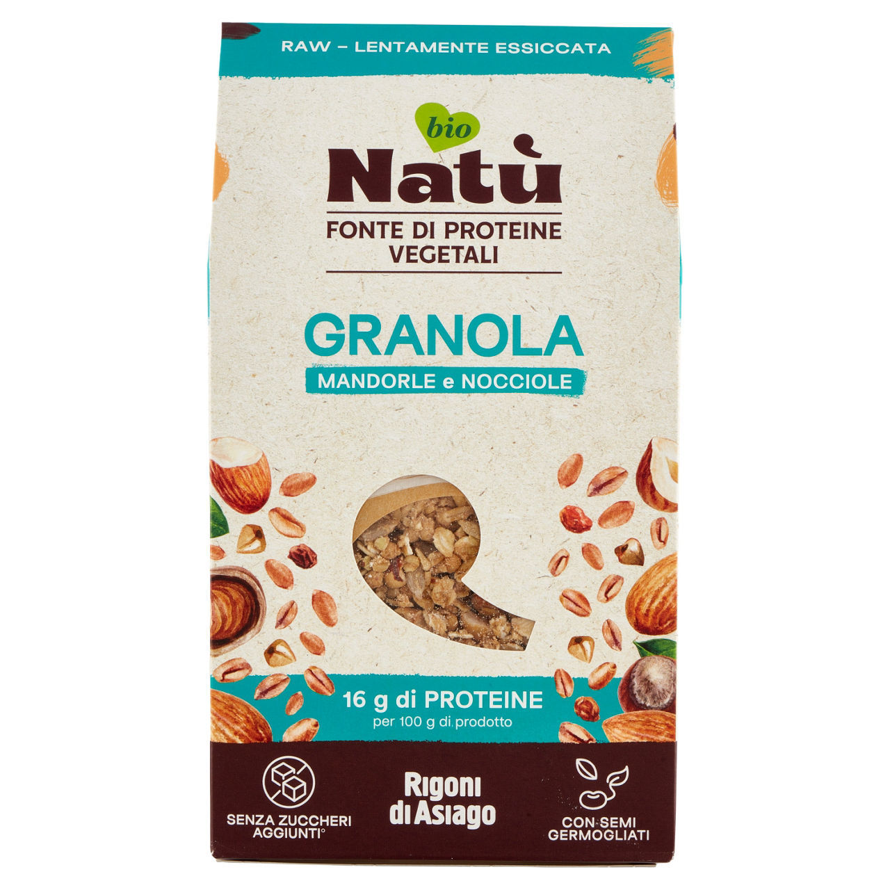 Granola Natu' Proteica Mandorle e Nocciole 250 g