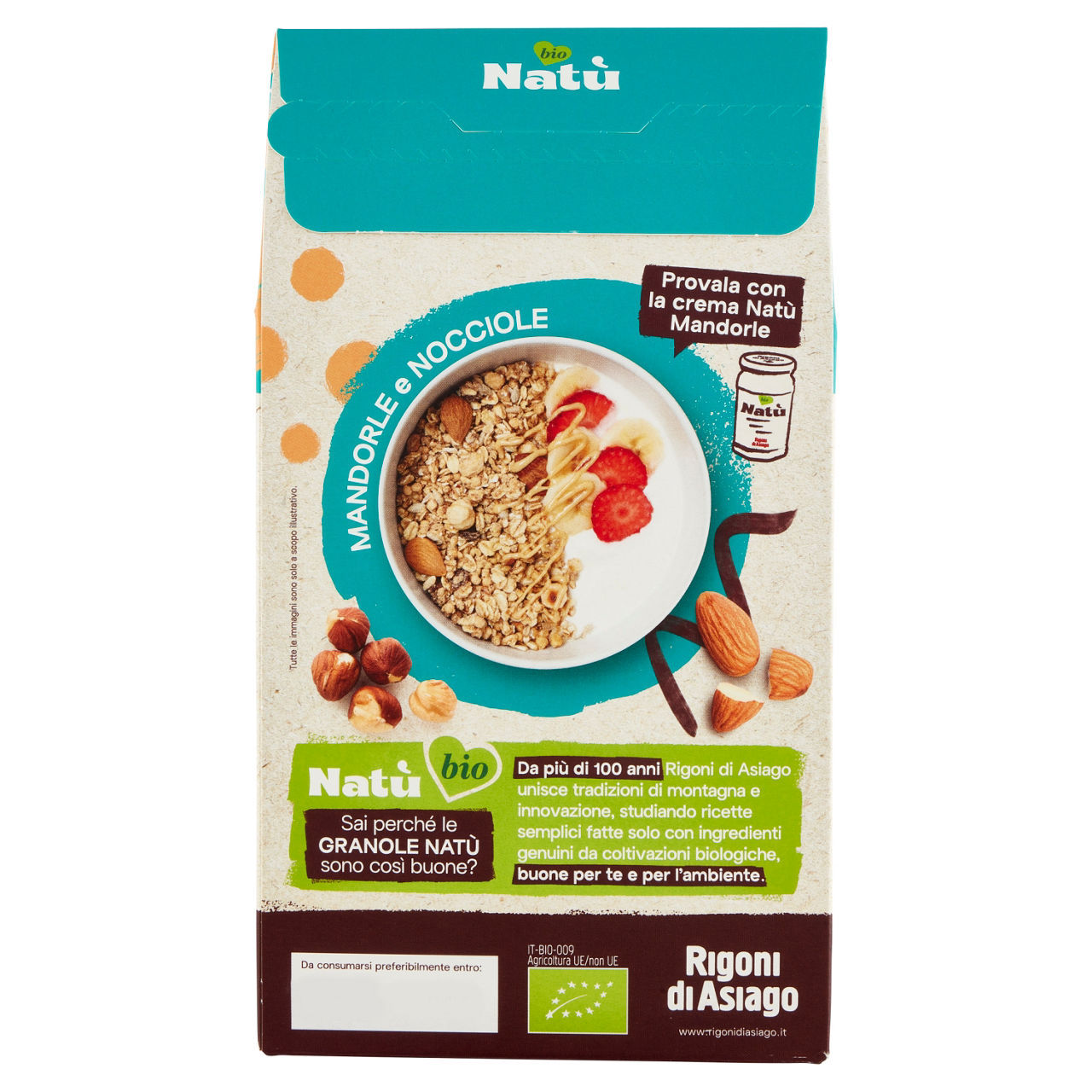 Granola Natu' Proteica Mandorle e Nocciole 250 g