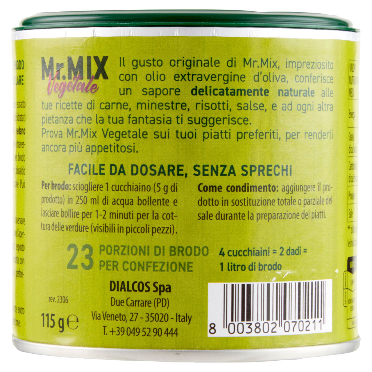Granulare vegetale Mr. Mix Dialcos  115 g