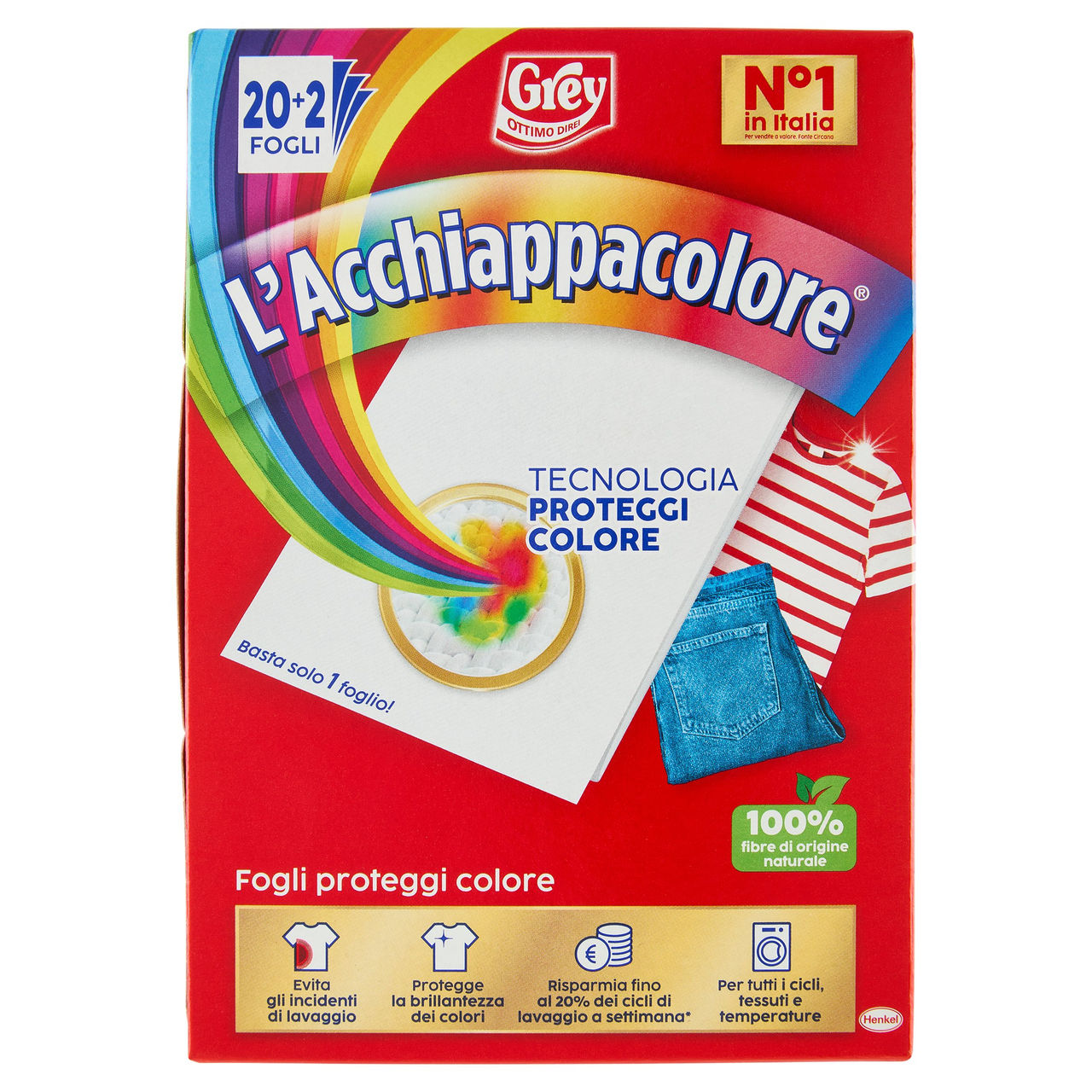GREY l'Acchiappacolore 20 2 Fogli
