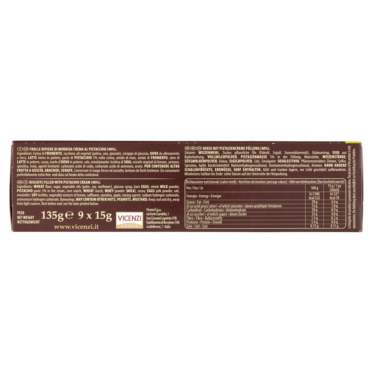 Grisbì Pistacchio 9 x 15 g