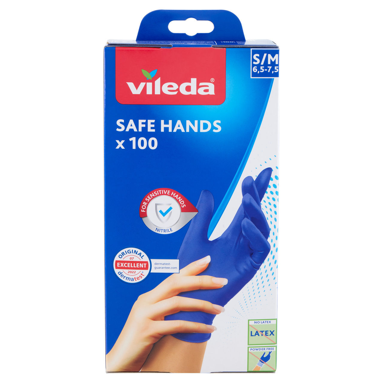 Guanti monouso Safe Hands Vileda misura s/m conf. da 100 pezzi