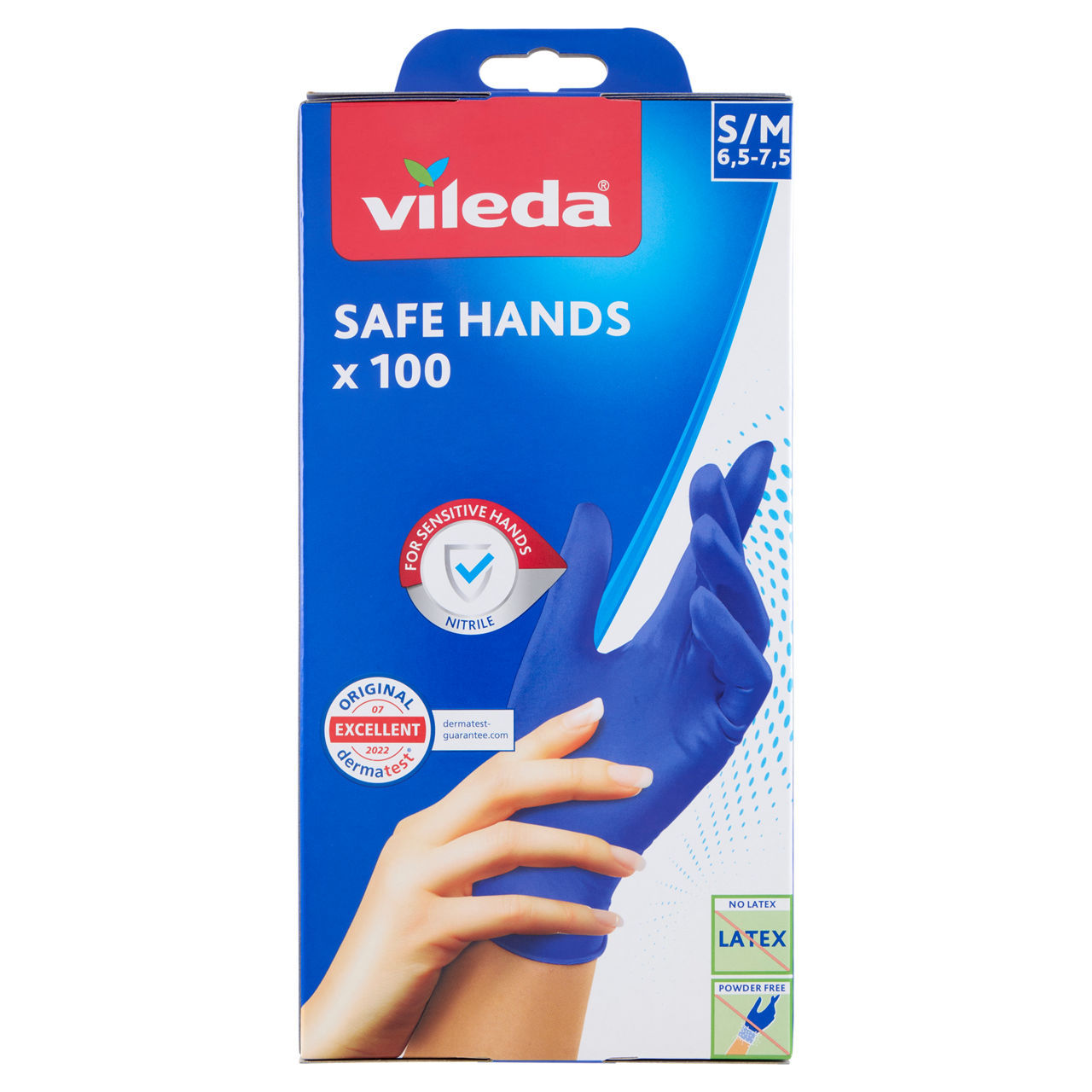 Guanti monouso Safe Hands Vileda misura s/m conf. da 100 pezzi