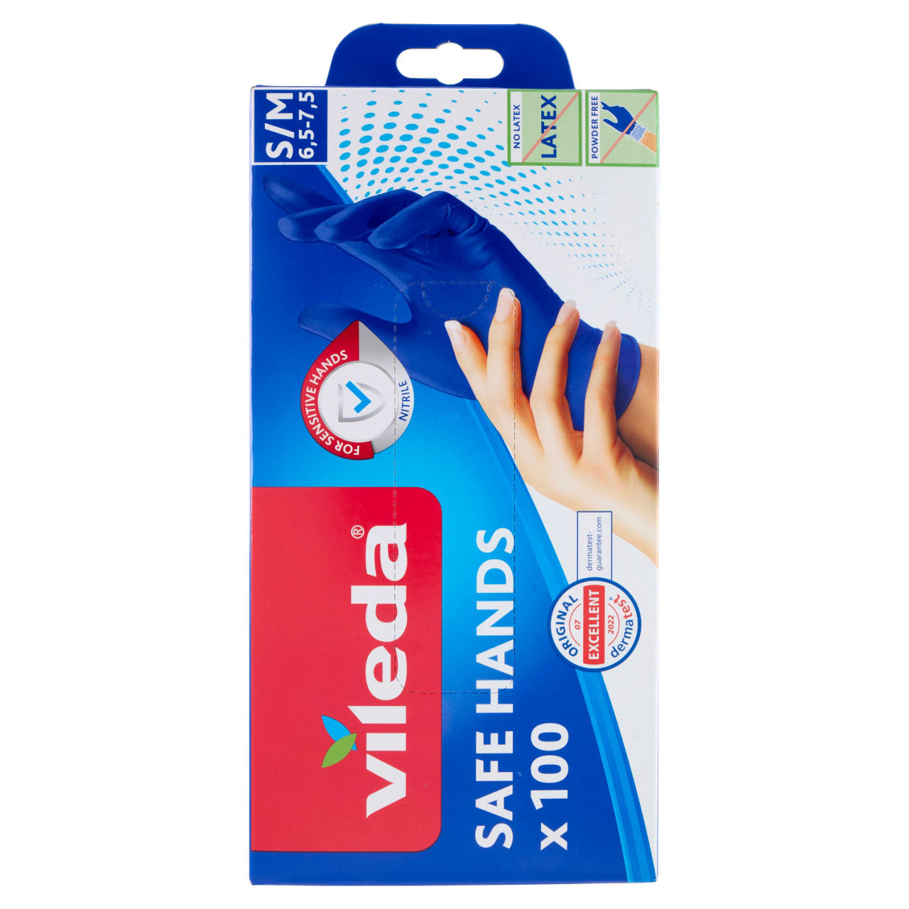 Guanti monouso Safe Hands Vileda misura s/m conf. da 100 pezzi