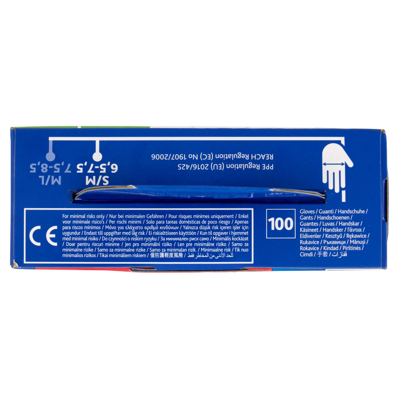 Guanti monouso Safe Hands Vileda misura s/m conf. da 100 pezzi