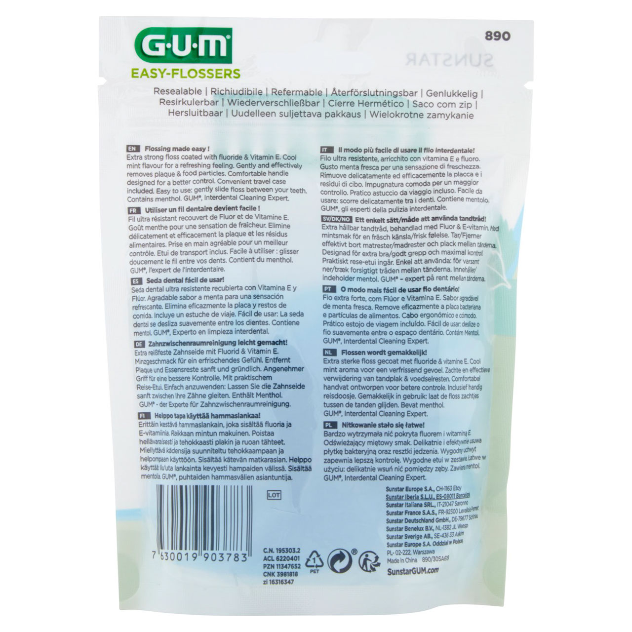 Gum Easy-Flossers 30 pz