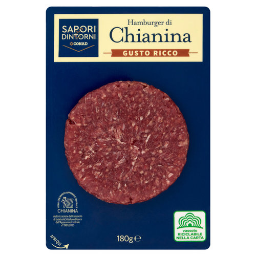 Hamburger di Chianina Gusto Ricco 180 g Sapori & Dintorni Conad