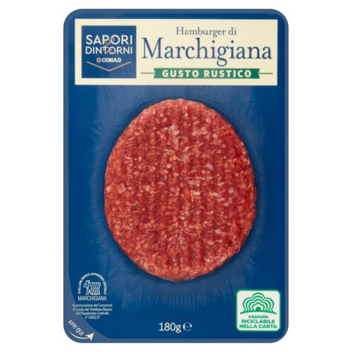 Hamburger di Marchigiana Gusto Rustico 180 g Sapori & Dintorni Conad