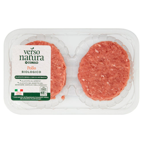 Hamburger di Pollo Biologico 0,200 kg Verso Natura Conad