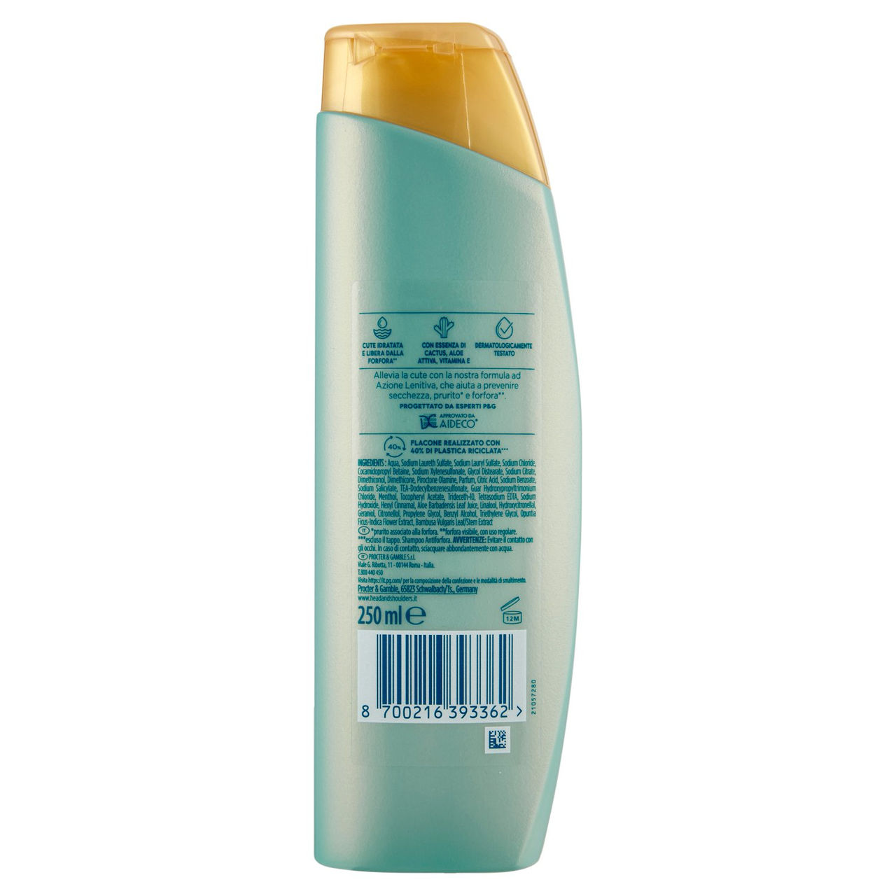 Head & Shoulders Shampoo Antiforfora Azione Lenitiva Derma X Pro 250 ml