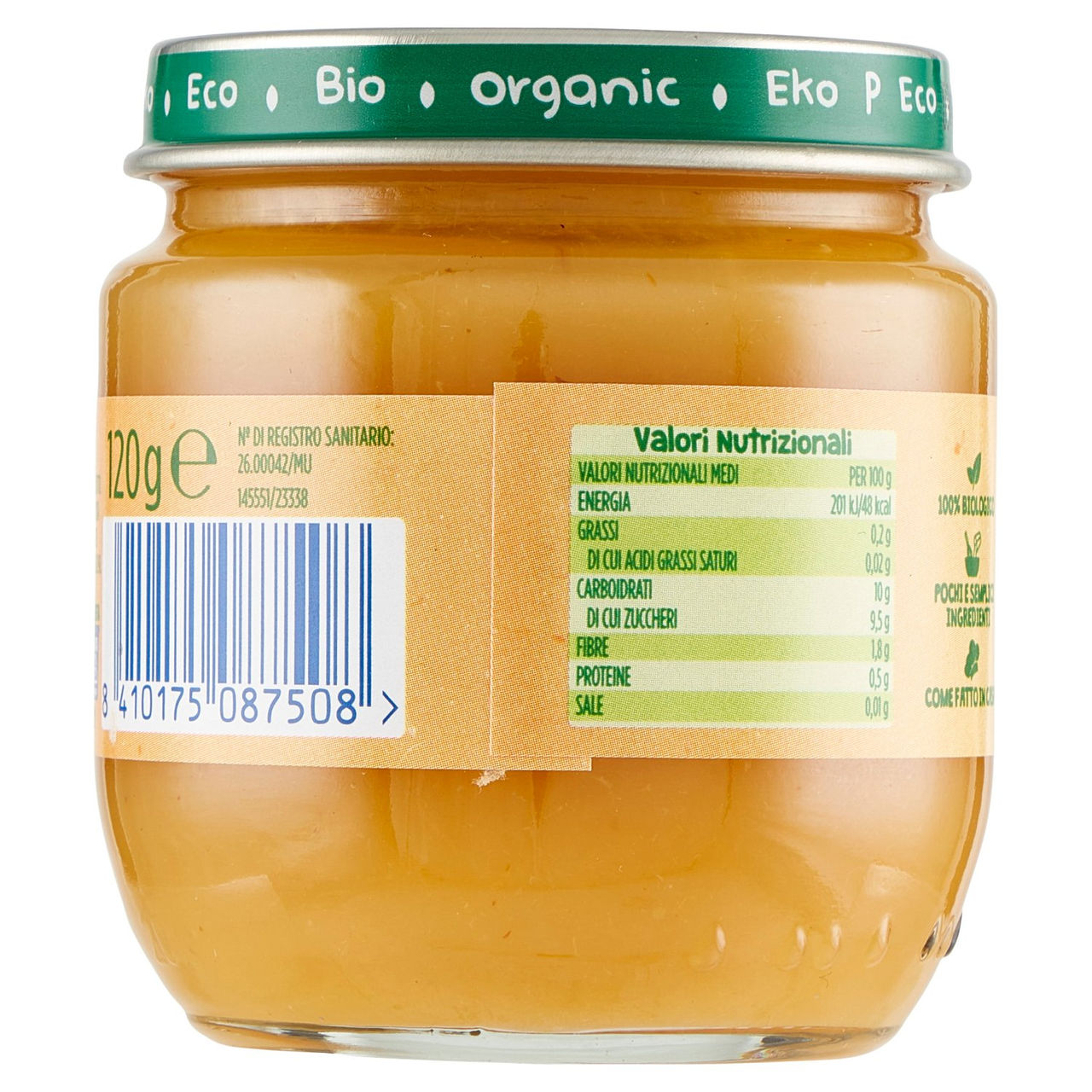 Hero Solo Bio Mela, Pesca e Albicocca 120 g