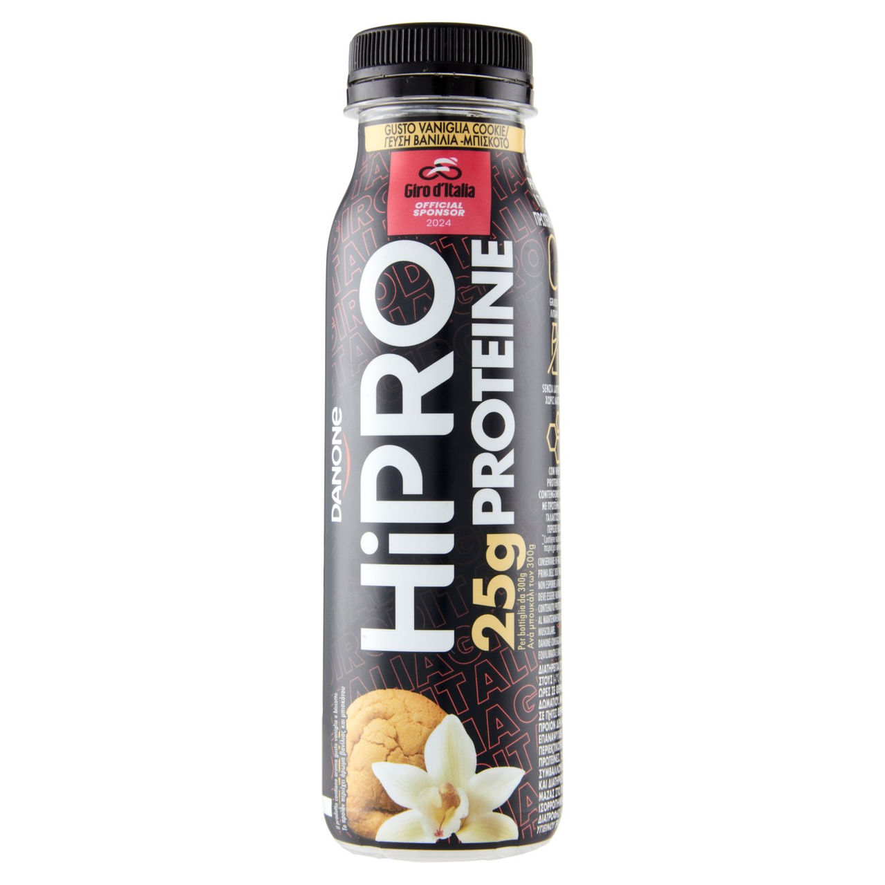 HiPRO Drink, 25g di Proteine, Senza Grassi, Vaniglia Cookies, Edizione Giro d'Italia, 300ml