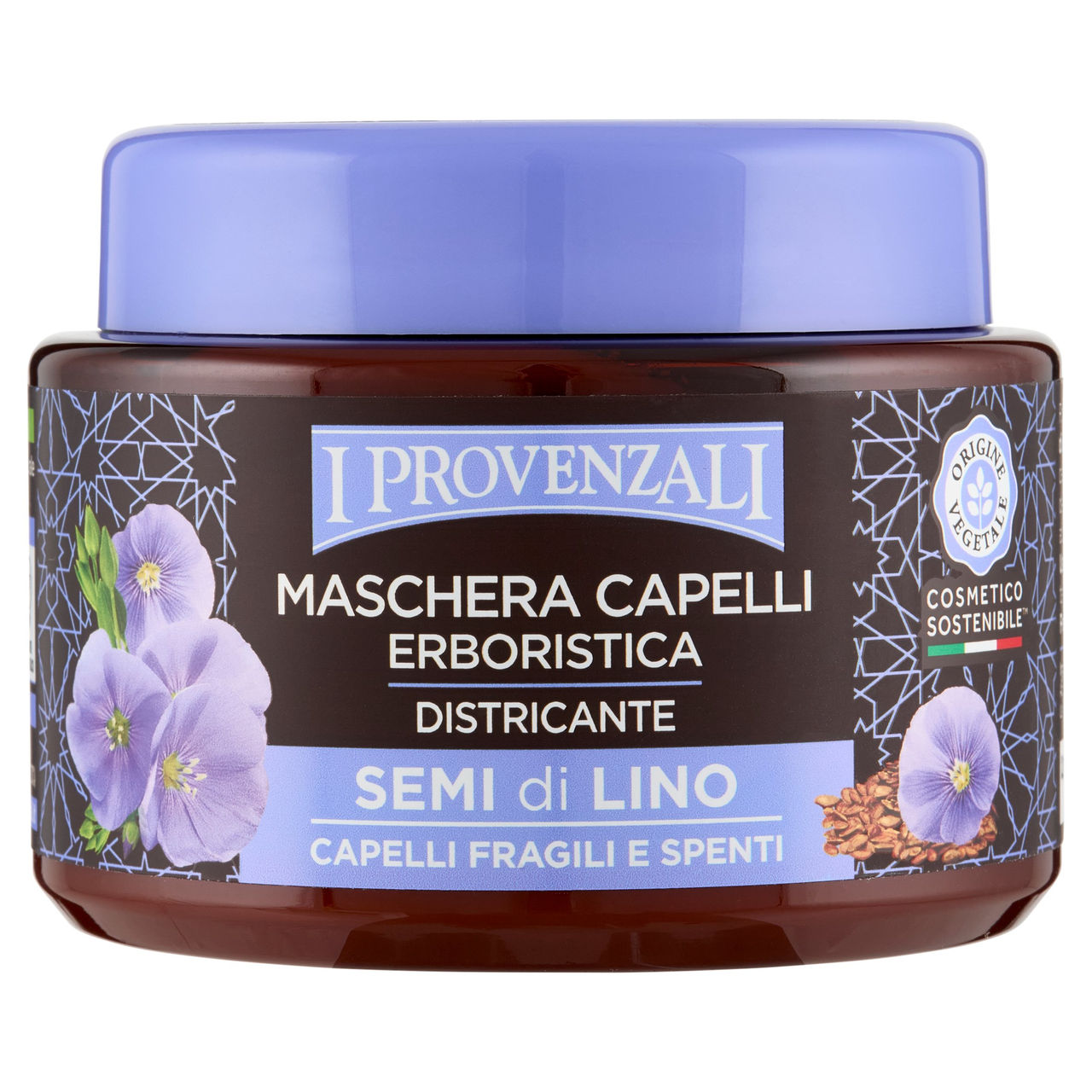 I Provenzali Maschera Capelli Erboristica Districante Semi di Lino Capelli Fragili e Spenti 200 mL