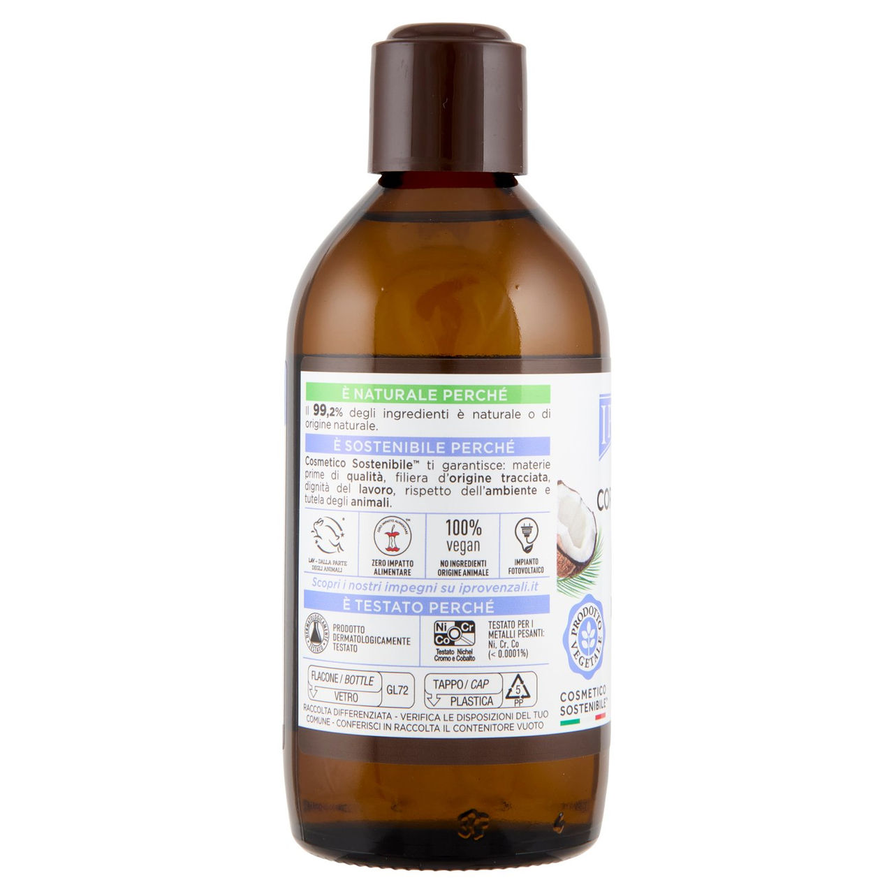 I Provenzali Olio Corpo & Capelli al profumo di Cocco Formula Ricca 200 mL