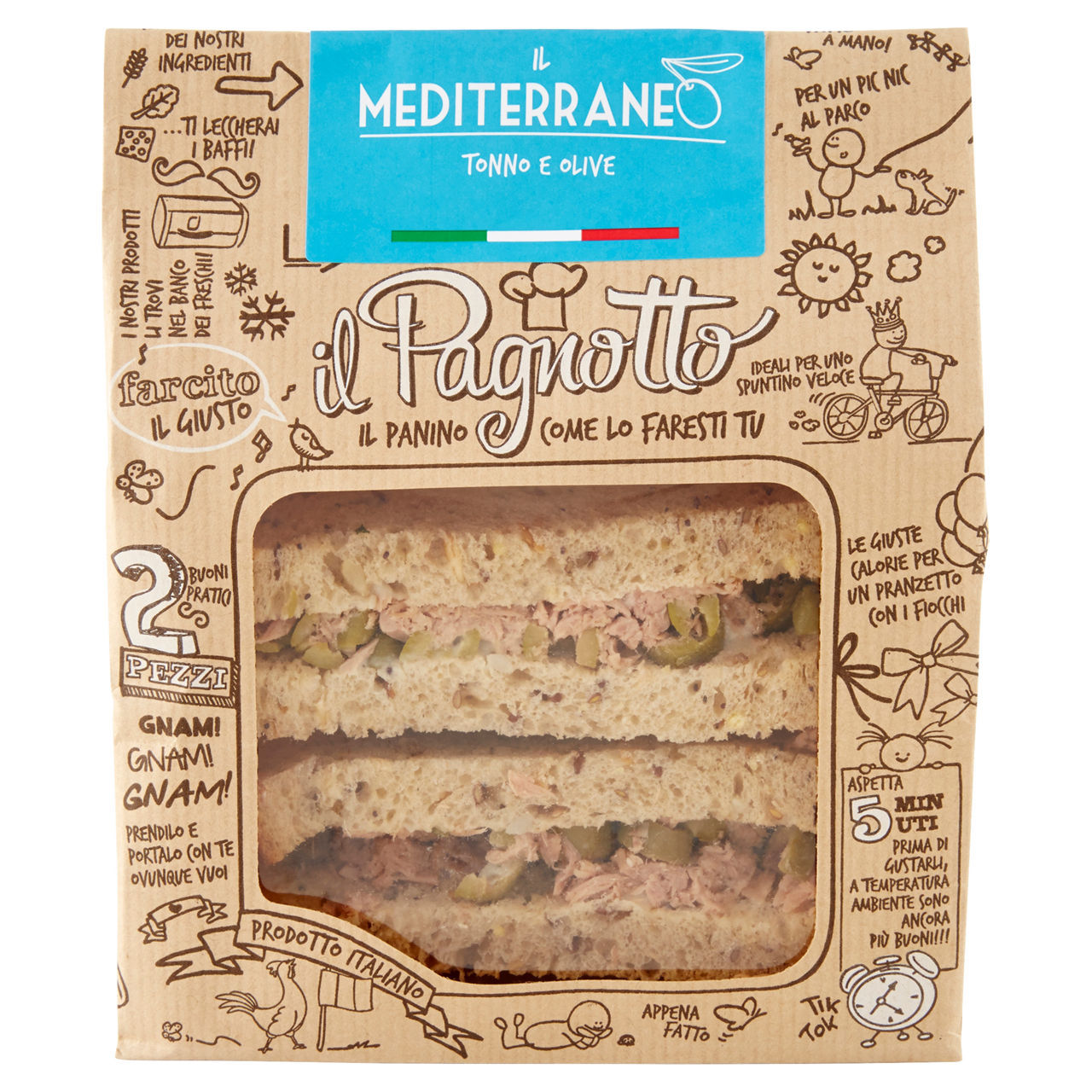 Il panino come lo faresti tu Il Pagnotto mediterraneo tonno e olive 160 g