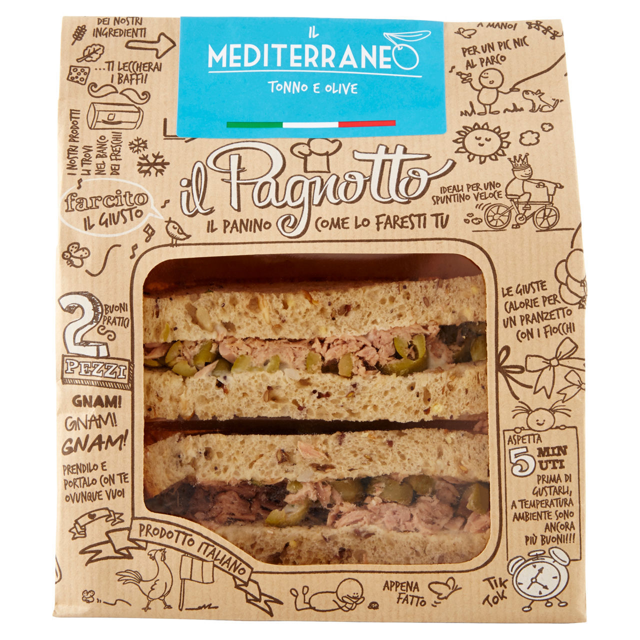 Il panino come lo faresti tu Il Pagnotto mediterraneo tonno e olive 160 g