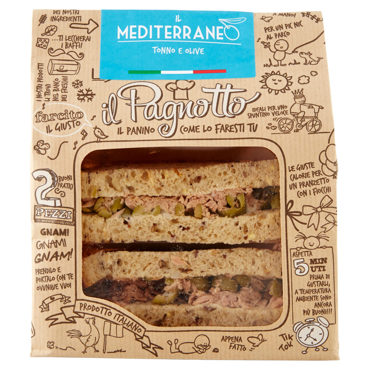 Il panino come lo faresti tu Il Pagnotto mediterraneo tonno e olive 160 g