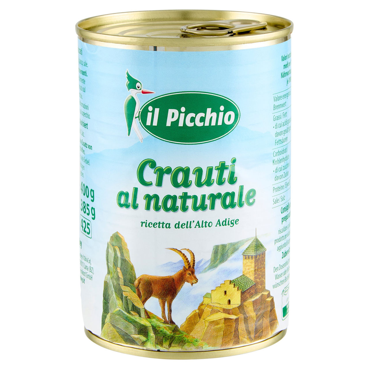 il Picchio Crauti al naturale 400 g