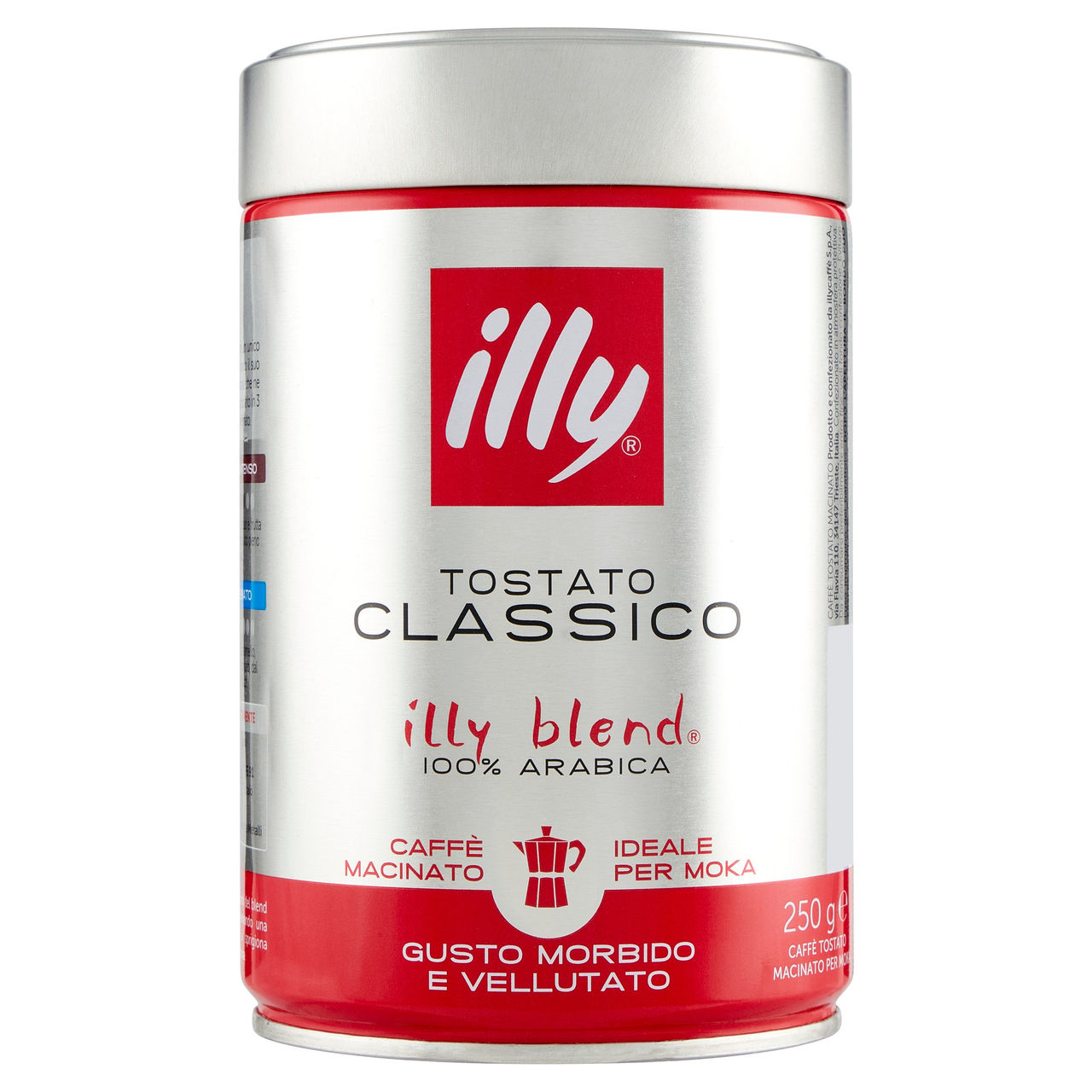 illy Tostato Classico Caffè Macinato Ideale per Moka 250 g