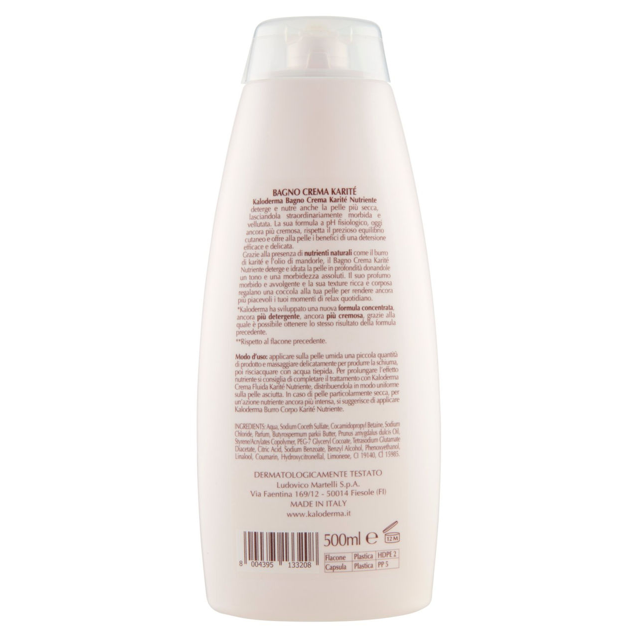 Kaloderma Nutriente Karité Bagno Crema per Pelle Secca e Molto Secca  500 ml