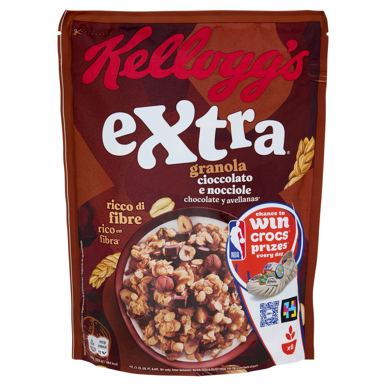 Kellogg's Extra Cioccolato e Nocciole 375 g