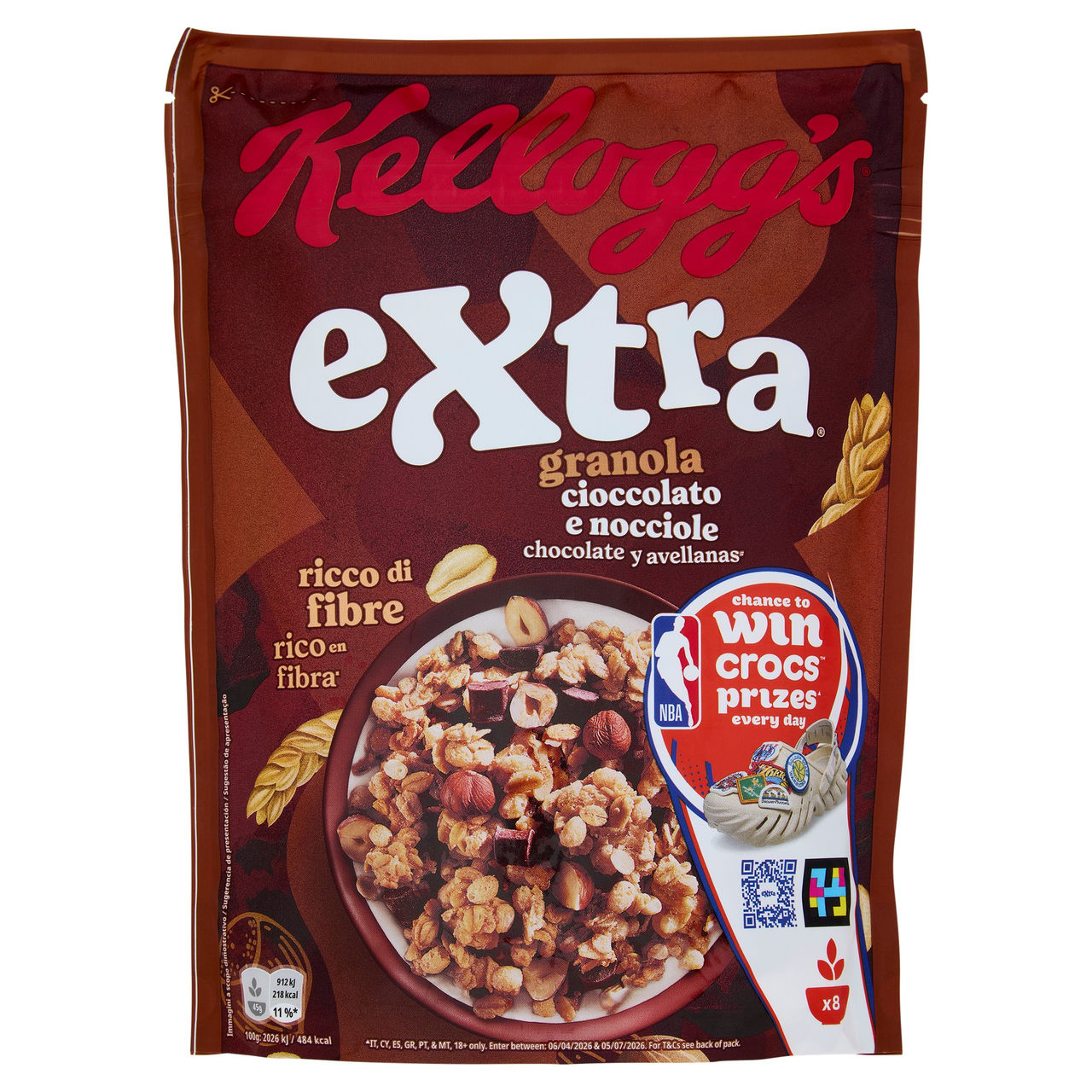 Kellogg's Extra Cioccolato e Nocciole 375 g